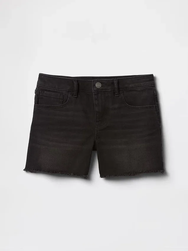 Kids Denim Midi Shorts