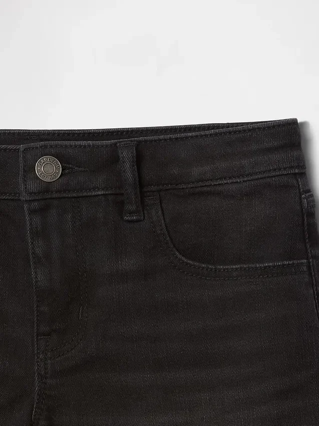 Kids Denim Midi Shorts