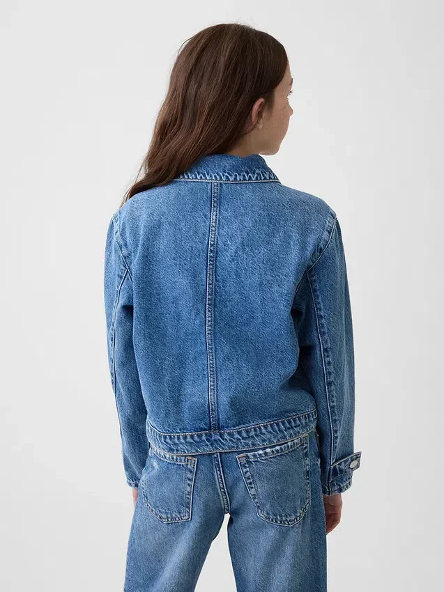 Kids Denim Patch Pocket Jacket