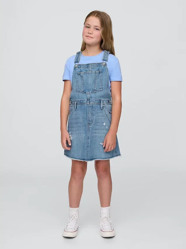 Kids Denim Pinafore Dress
