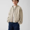 Kids Denim Relaxed Hooded Jacket