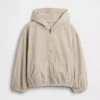 Kids Denim Relaxed Hooded Jacket