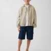 Kids Denim Relaxed Hooded Jacket