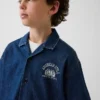 Kids Denim Relaxed New York Logo Shirt