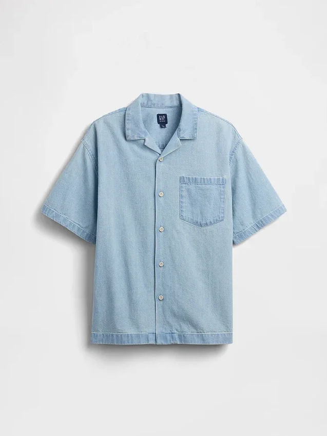 Kids Denim Relaxed Shirt