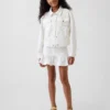 Kids Denim Ruffle Mini Skirt