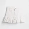 Kids Denim Ruffle Mini Skirt
