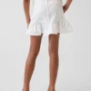 Kids Denim Ruffle Mini Skirt