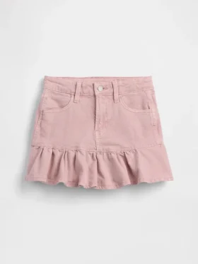 Kids Denim Ruffle Skirt