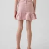Kids Denim Ruffle Skirt