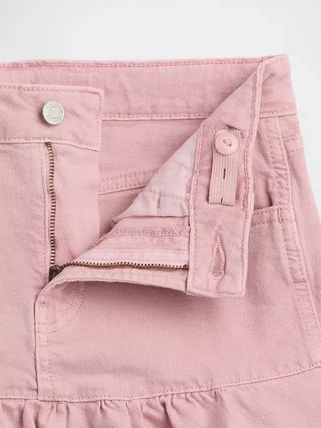 Kids Denim Ruffle Skirt