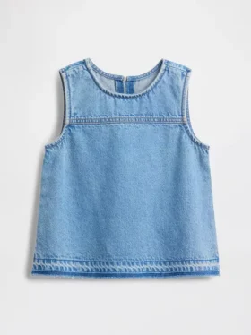 Kids Denim Shell Tank Top