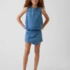 Kids Denim Wrap Skort