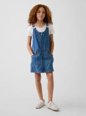 Kids Denim Zip Skirtall