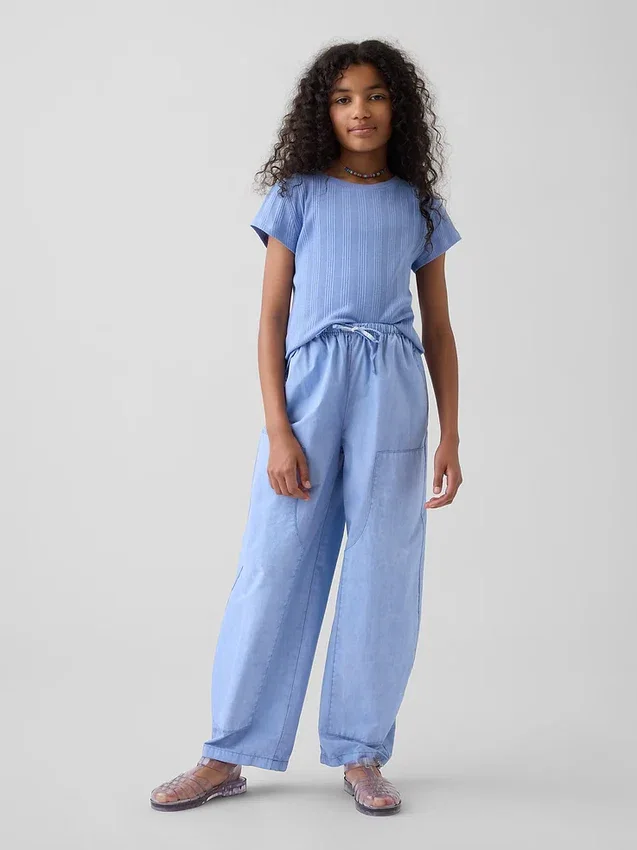 Kids Easy Double-Knee Barrel Pants