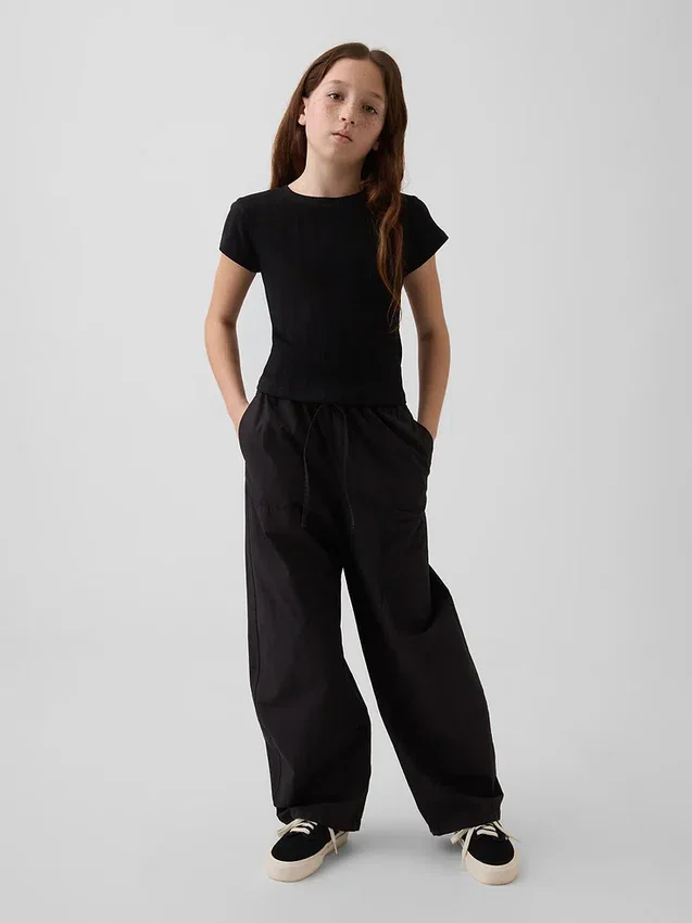 Kids Easy Double-Knee Barrel Pants