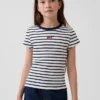 Kids Embroidered Rib T-Shirt