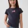 Kids Embroidered Rib T-Shirt
