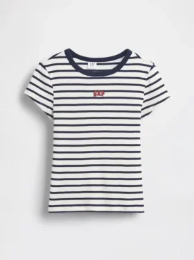 Kids Embroidered Rib T-Shirt