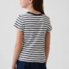 Kids Embroidered Rib T-Shirt