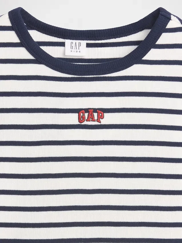 Kids Embroidered Rib T-Shirt