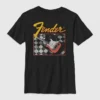Kids Fender Checkered Guitar Tee