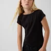 Kids Fitted Cap-Sleeve T-Shirt