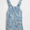 Kids Floral Denim Skirtall