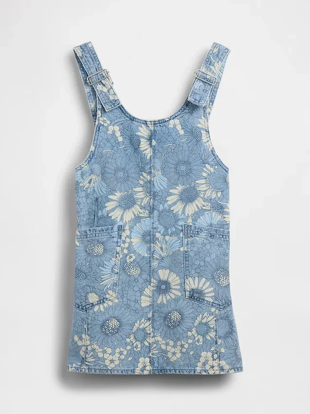 Kids Floral Denim Skirtall