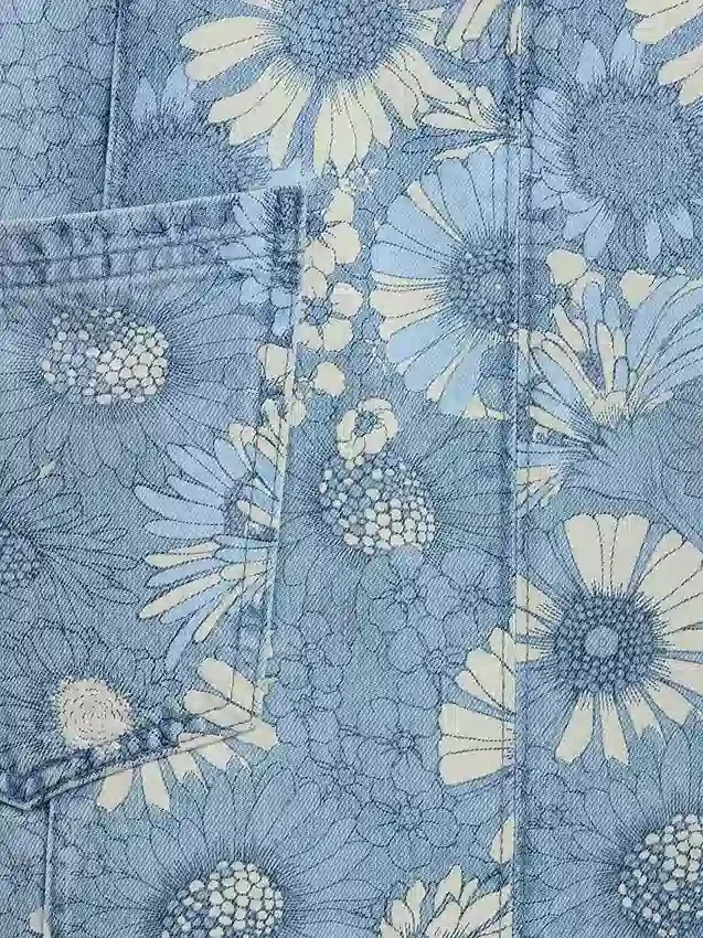 Kids Floral Denim Skirtall