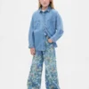 Kids Floral Easy Baggy Jeans