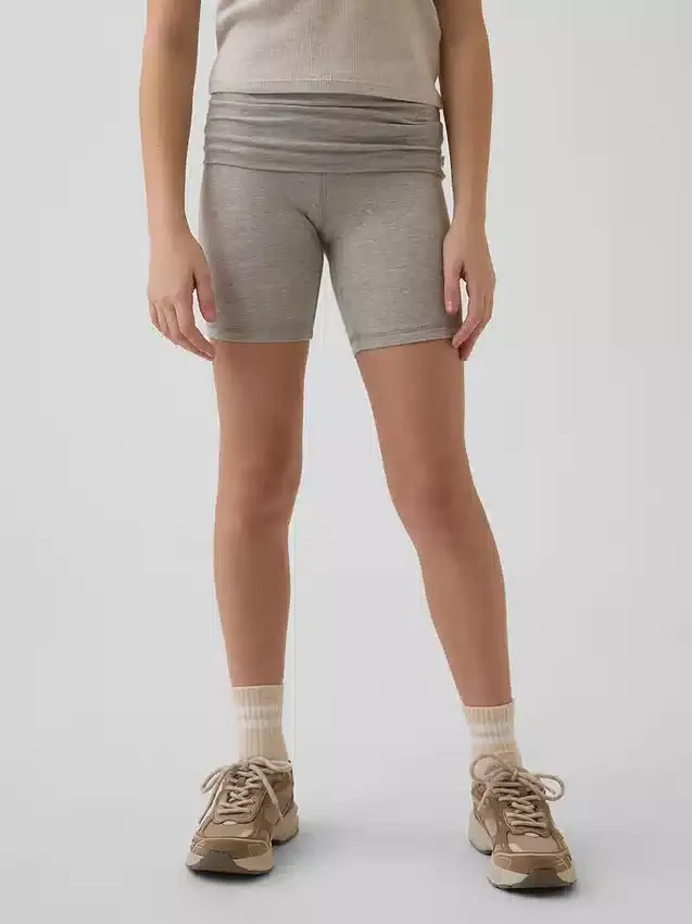 Kids Foldover Bike Shorts