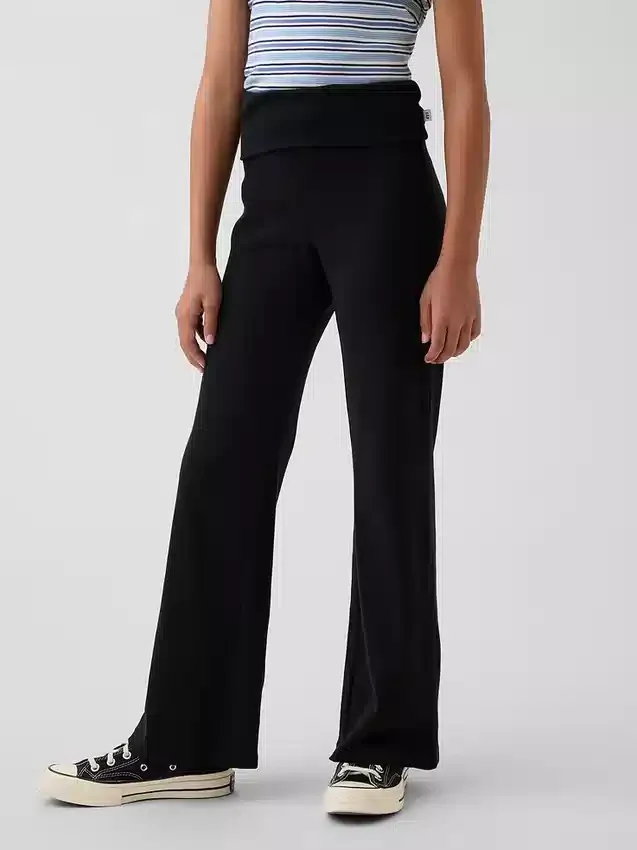 Kids Foldover Flare Leggings