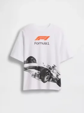 Kids Formula 1 Oversized Graphic T-Shirt