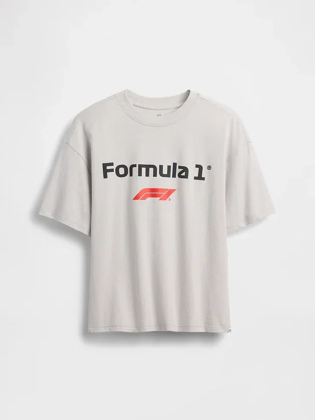 Kids Formula 1 Oversized Graphic T-Shirt
