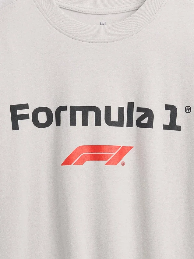 Kids Formula 1 Oversized Graphic T-Shirt
