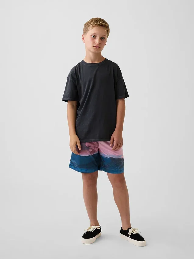 Kids Gapfit 6" Recycled Mesh Easy Shorts
