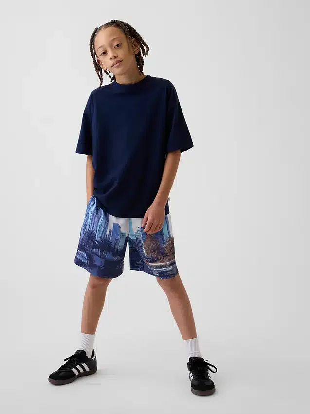 Kids Gapfit 6" Recycled Mesh Easy Shorts
