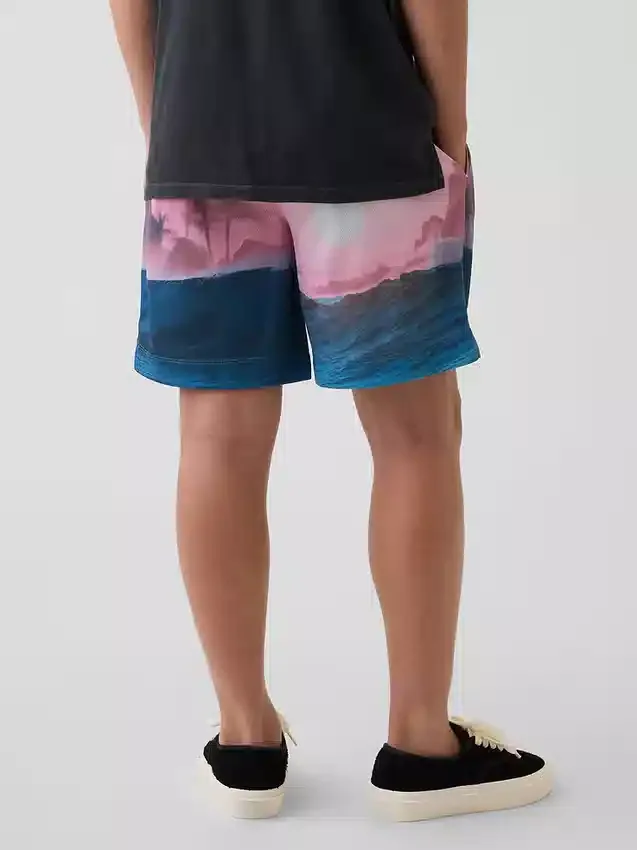 Kids Gapfit 6" Recycled Mesh Easy Shorts