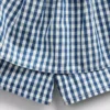 Kids Gingham Denim Tiered Skort