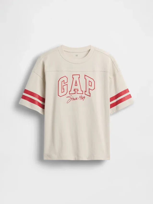Kids Heavyweight Oversized Logo Seam T-Shirt
