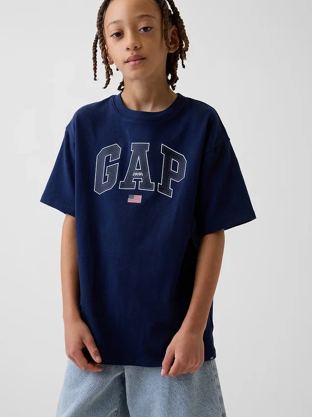 Kids Heavyweight Relaxed Gap Logo T-Shirt