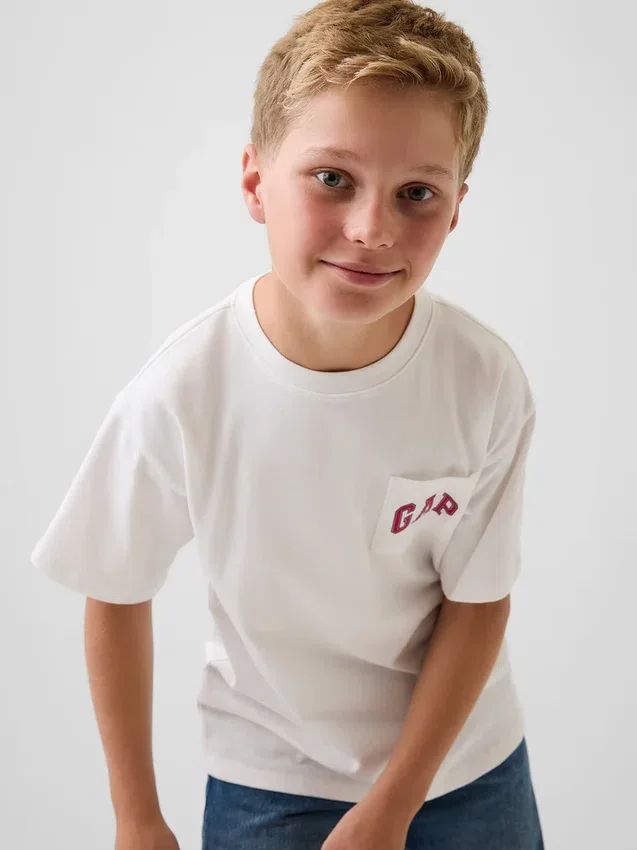 Kids Heavyweight Relaxed Gap Logo T-Shirt