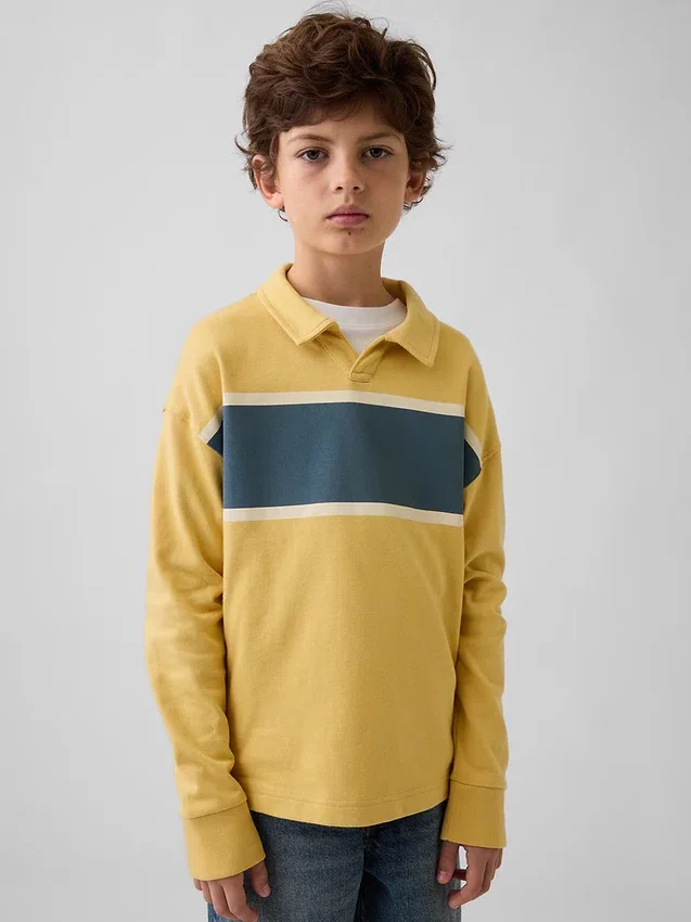 Kids Heavyweight Relaxed Polo Shirt