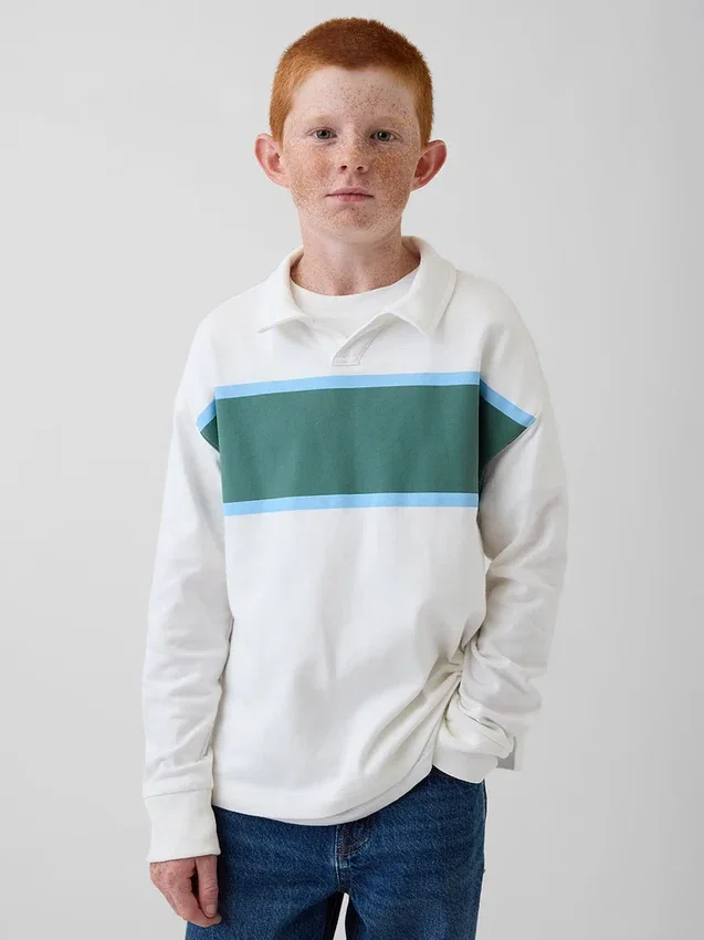 Kids Heavyweight Relaxed Polo Shirt