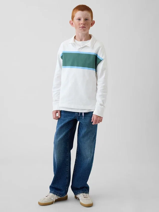 Kids Heavyweight Relaxed Polo Shirt