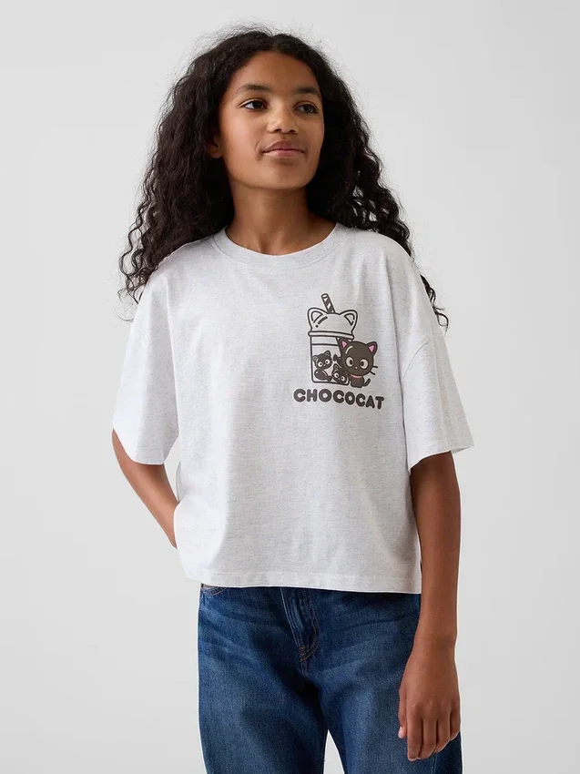 Kids Hello Kitty Oversized Boxy T-Shirt