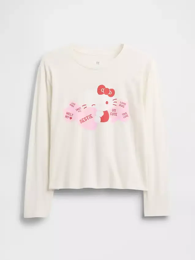 Kids Hello Kitty Oversized Graphic T-Shirt
