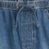 Kids High Rise Denim Easy Dolphin Shorts