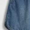 Kids High Rise Denim Easy Dolphin Shorts